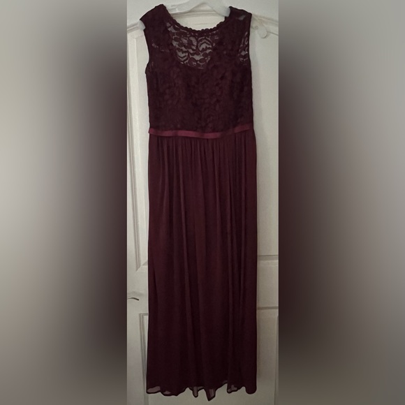 Burgundy Bridesmaid Dress - Picture 1 of 2